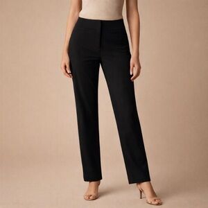 Van Heusen Classic Black Straight Leg Stretch Dress Pants Size 4